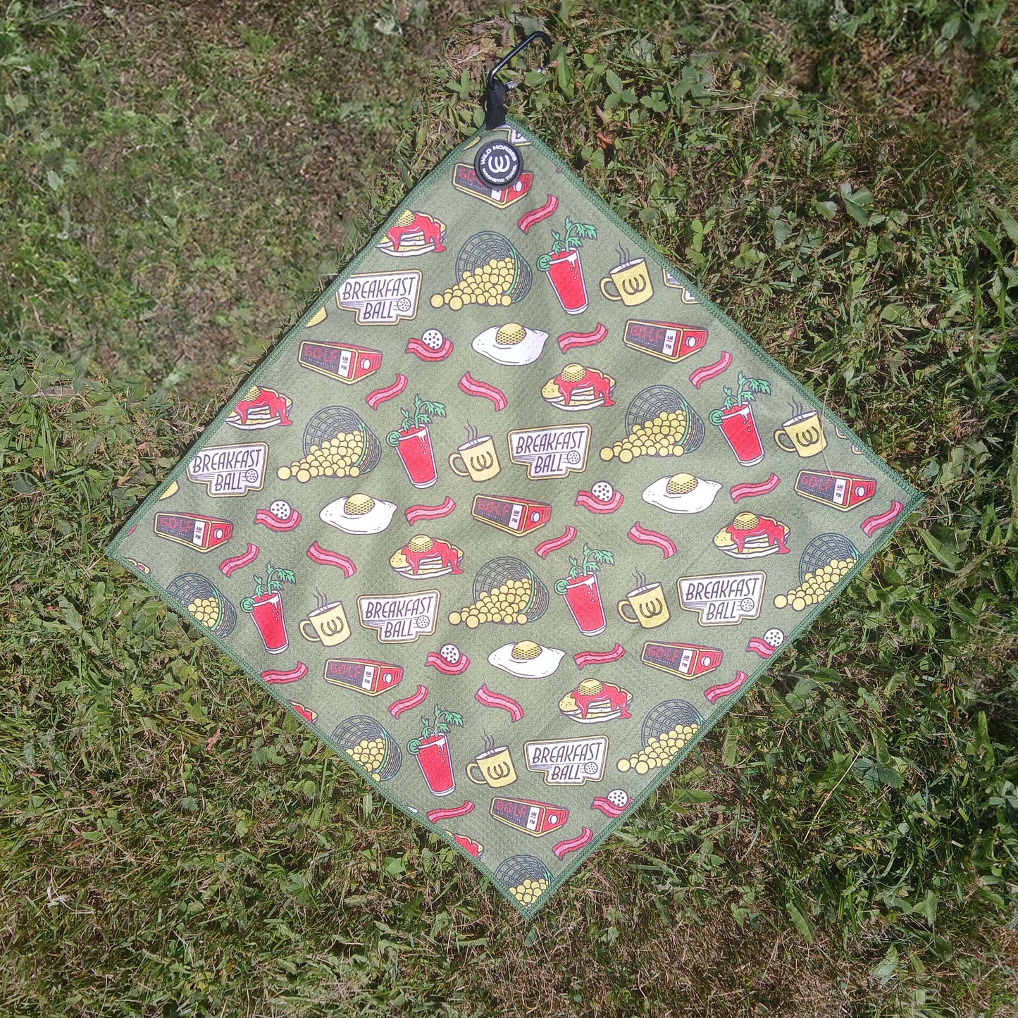 Breakfast Balls Magnetic Golf Towel