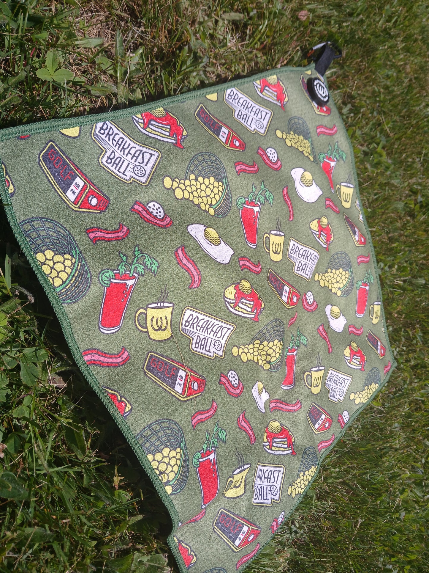 Breakfast Balls Magnetic Golf Towel