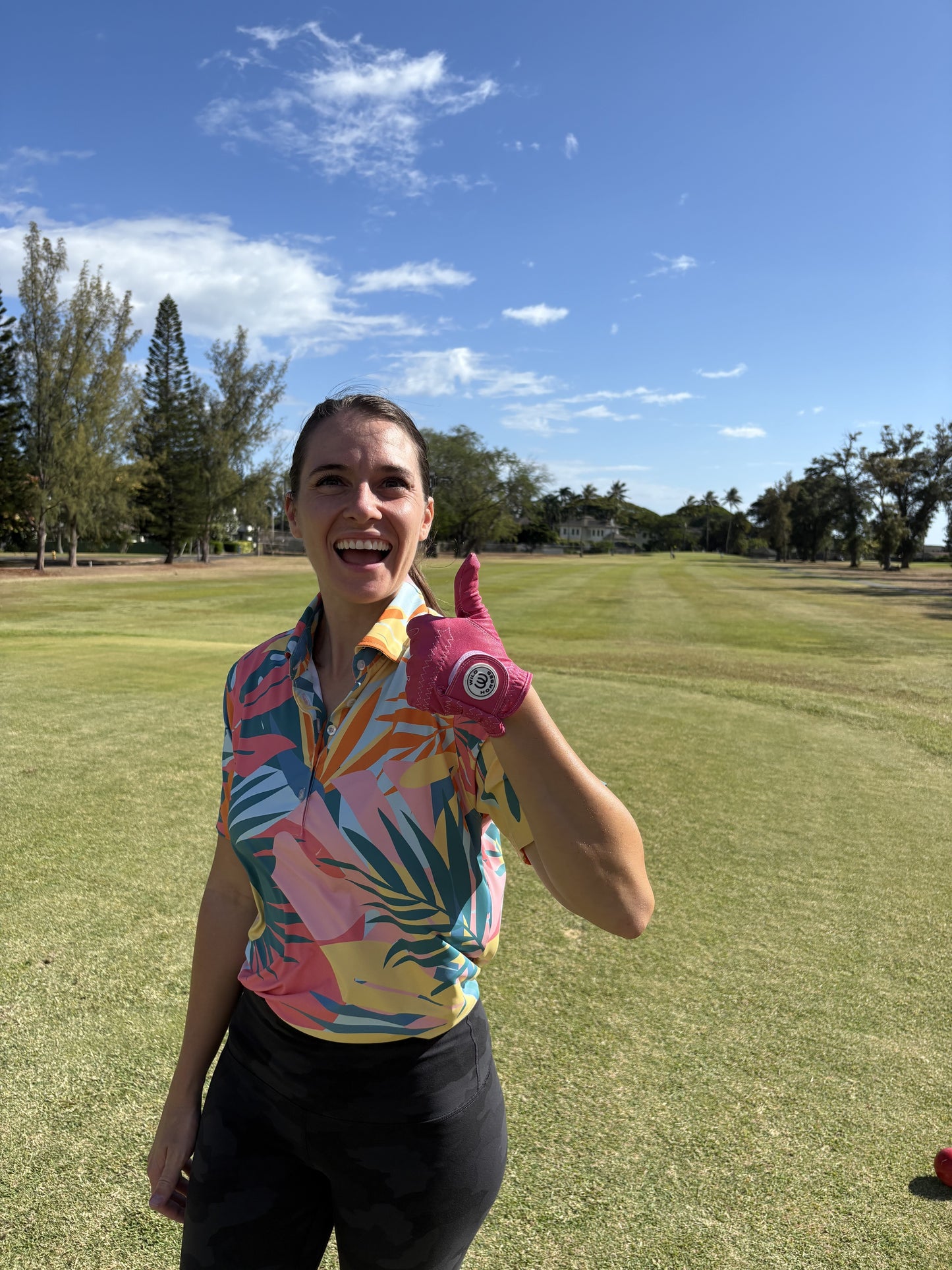Ladies Golf Glove - Pink