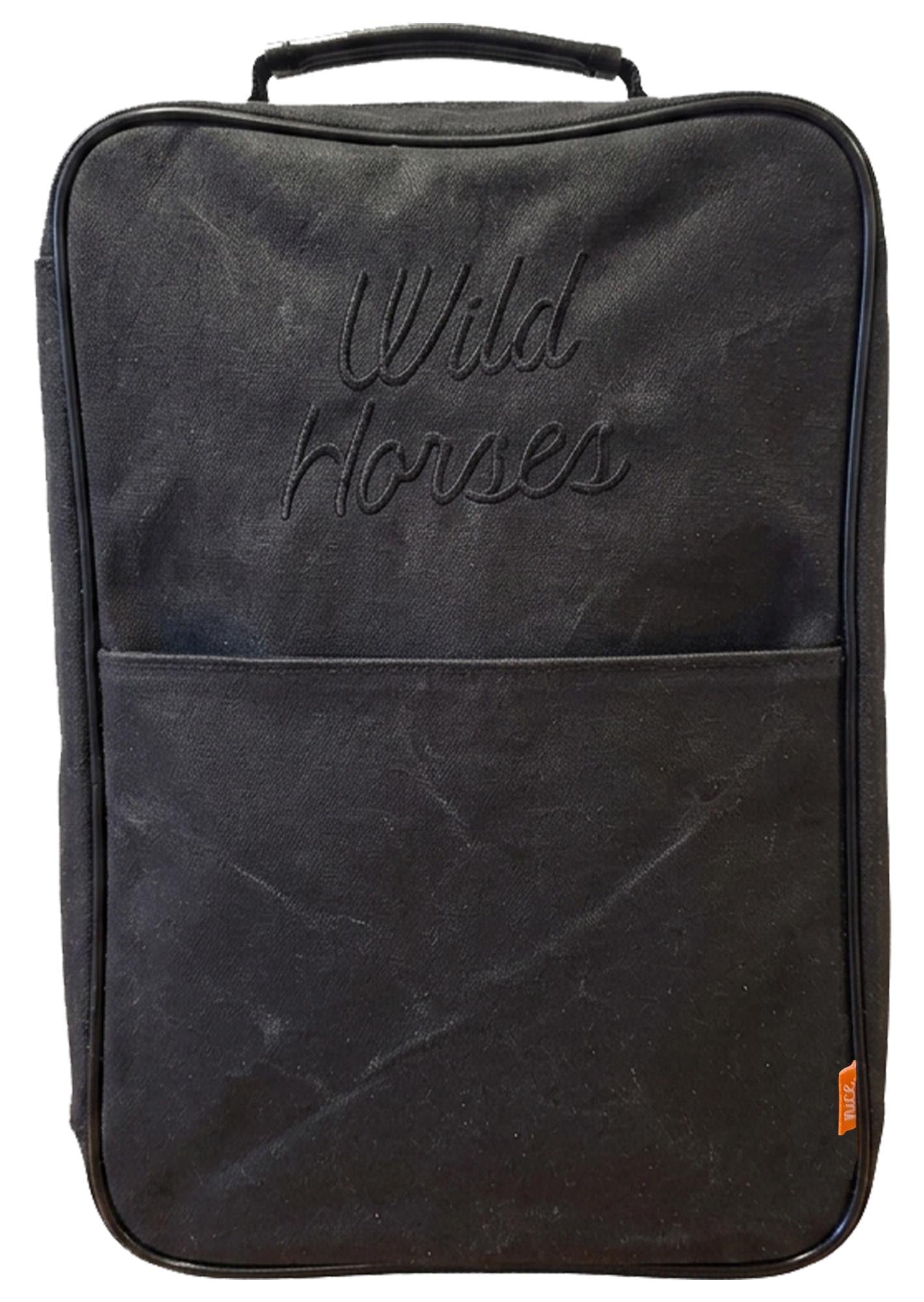 Waxed Canvas Shoe Bag