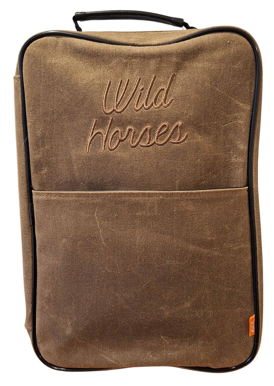 Waxed Canvas Shoe Bag